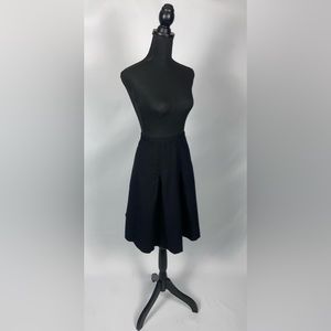 Black Wool skirt w/ Pleats Rafaella Size 6